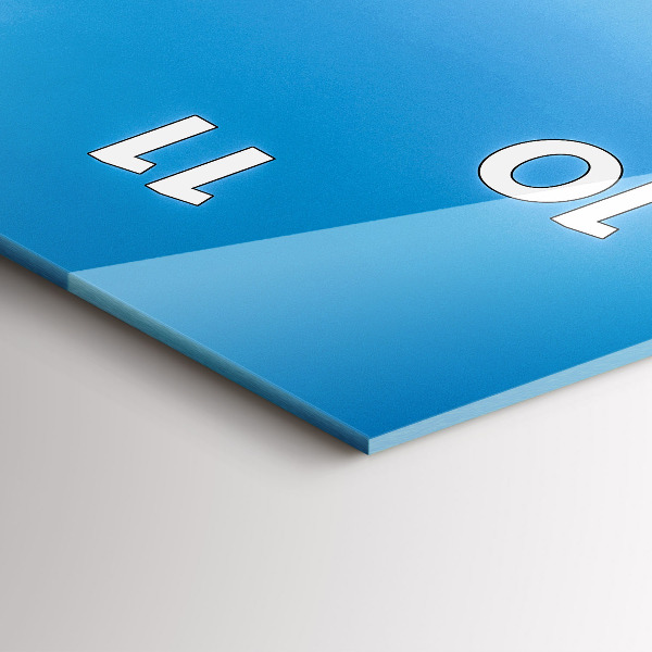 Reloj de vidrio vertical Isla tropical - espejomat.es