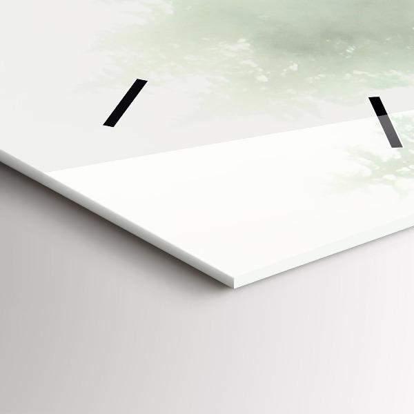 Reloj de cristal vertical Bosque brumoso - espejomat.es