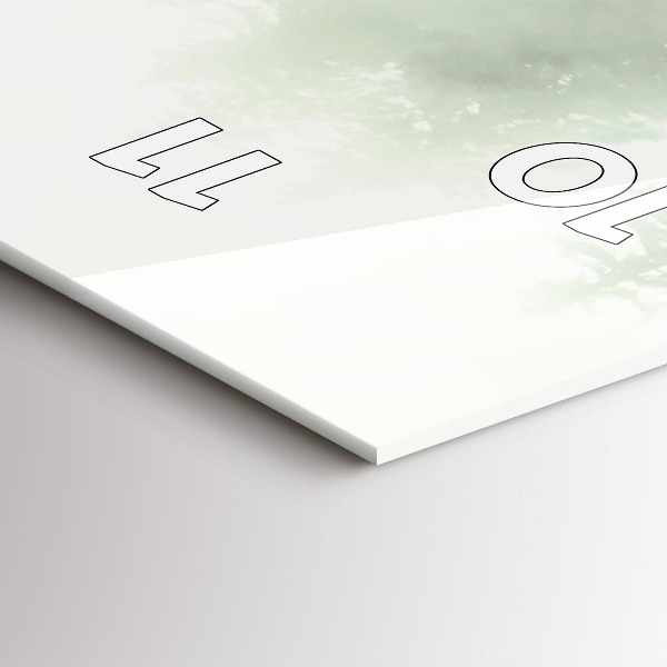 Reloj de cristal vertical Bosque brumoso - espejomat.es