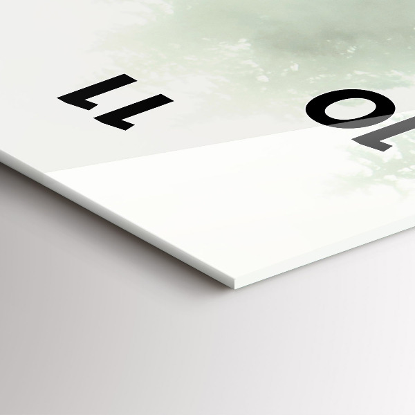 Reloj de cristal vertical Bosque brumoso - espejomat.es