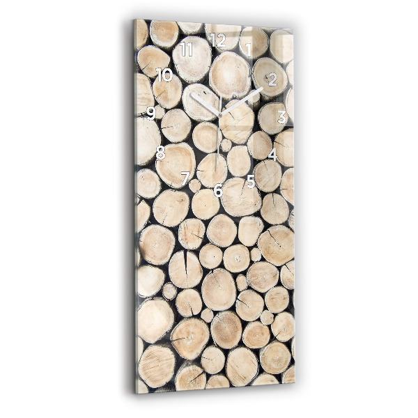 Reloj vertical Tronco de árbol cortado - espejomat.es