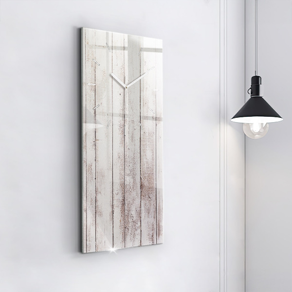 Reloj vertical Tablas de madera clara - espejomat.es