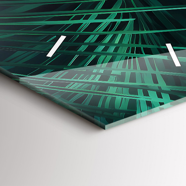 Reloj vertical Hojas tropicales - espejomat.es