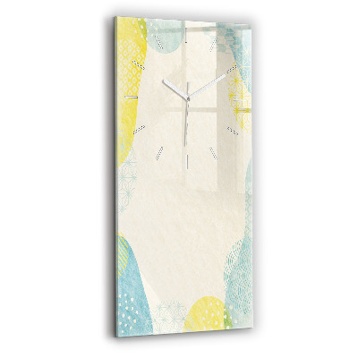 Reloj de cristal vertical Patrón marco - espejomat.es