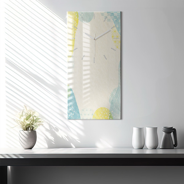 Reloj de cristal vertical Patrón marco - espejomat.es