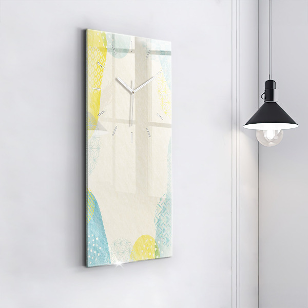 Reloj de cristal vertical Patrón marco - espejomat.es