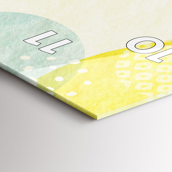 Reloj de cristal vertical Patrón marco - espejomat.es