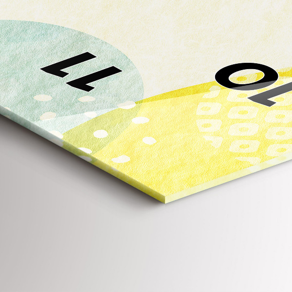 Reloj de cristal vertical Patrón marco - espejomat.es