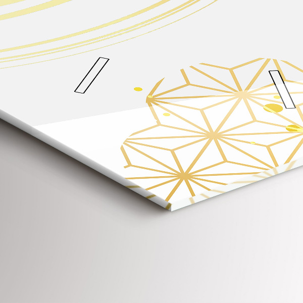 Reloj de vidrio vertical Patrón decorativo - espejomat.es