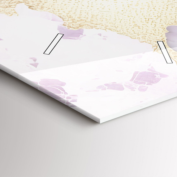 Reloj de cristal vertical Mármol pastel - espejomat.es