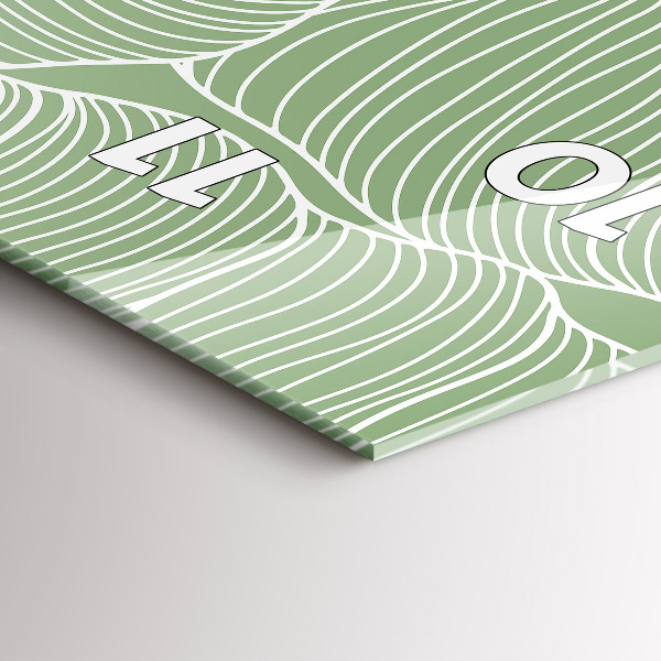 Reloj vertical Patrón de hojas de la naturaleza - espejomat.es