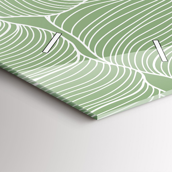 Reloj vertical Patrón de hojas de la naturaleza - espejomat.es