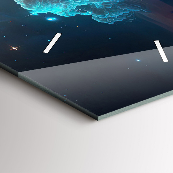 Reloj de vidrio vertical Mundo cósmico de estrellas - espejomat.es