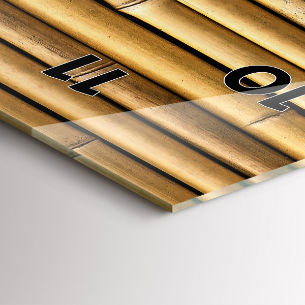 Reloj vertical Palos de bambú - espejomat.es