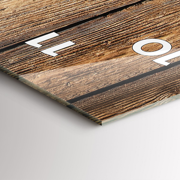 Reloj de vidrio vertical Tablas de madera - espejomat.es