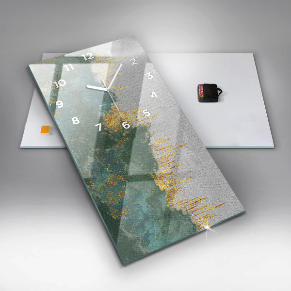 Reloj de cristal vertical Motivo decorativo - espejomat.es