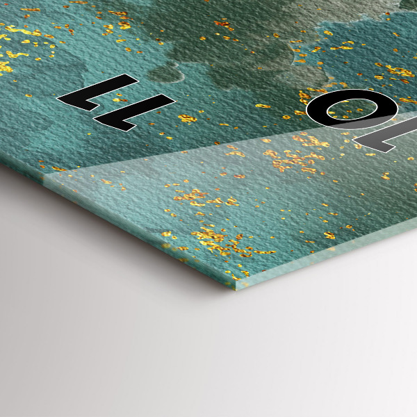 Reloj de cristal vertical Motivo decorativo - espejomat.es