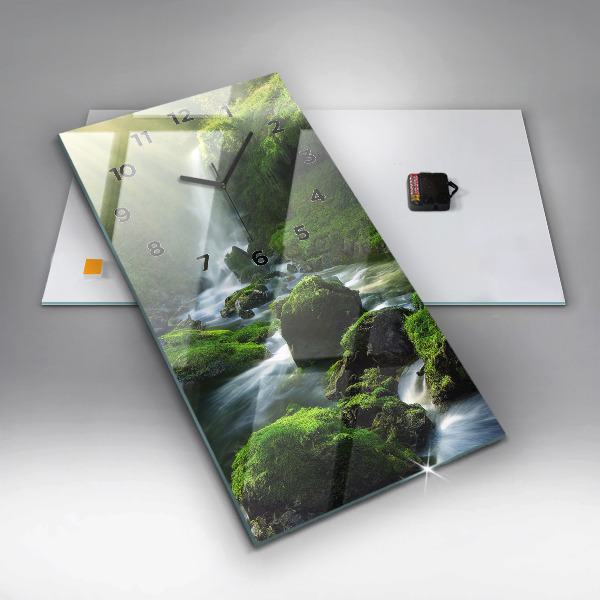 Reloj vertical Cascada y rocas - espejomat.es