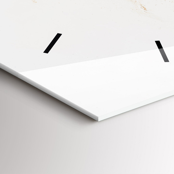 Reloj de cristal vertical Patrón de mármol - espejomat.es