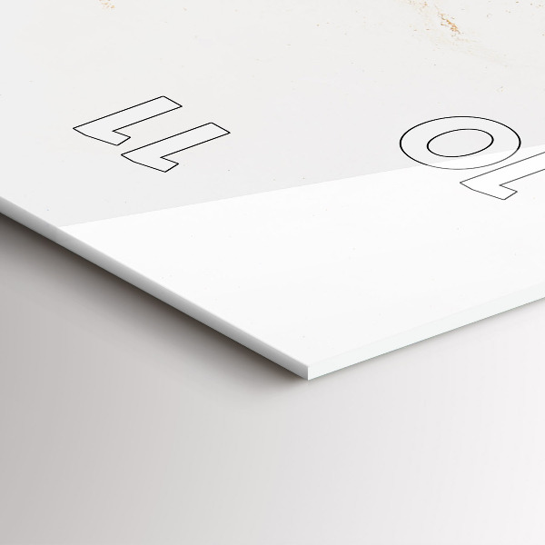 Reloj de cristal vertical Patrón de mármol - espejomat.es