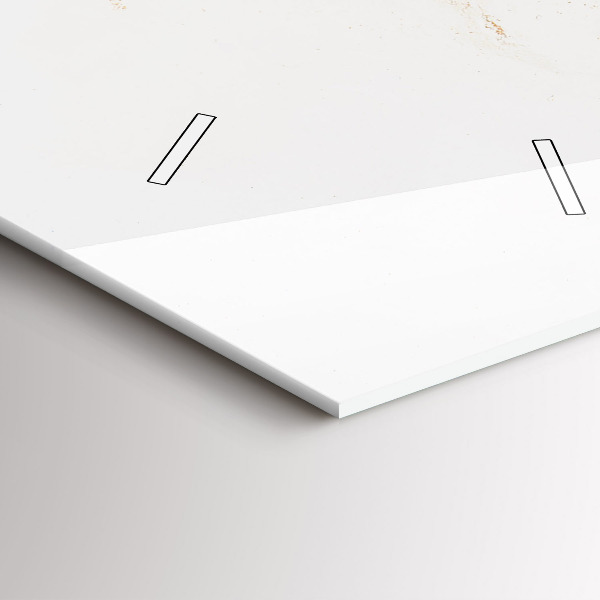 Reloj de cristal vertical Patrón de mármol - espejomat.es