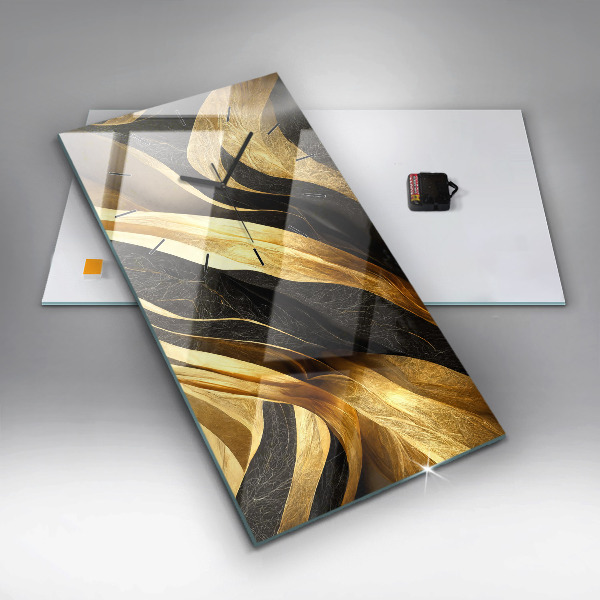 Reloj de cristal vertical Abstracción elegante - espejomat.es