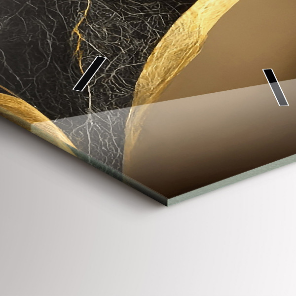 Reloj de cristal vertical Abstracción elegante - espejomat.es