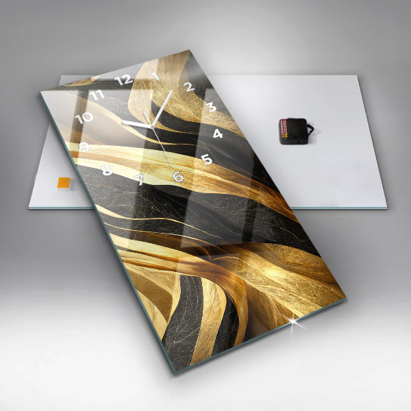 Reloj de cristal vertical Abstracción elegante - espejomat.es