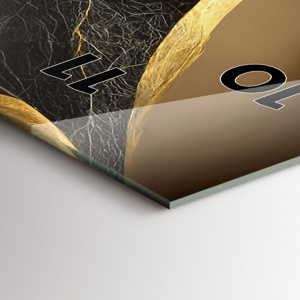 Reloj de cristal vertical Abstracción elegante - espejomat.es