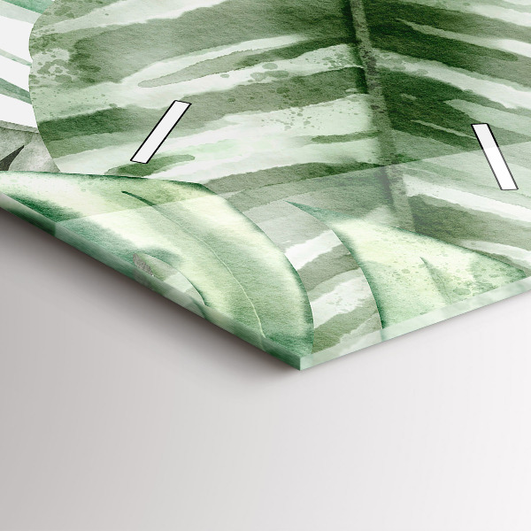 Reloj vertical Hojas de planta pintadas - espejomat.es