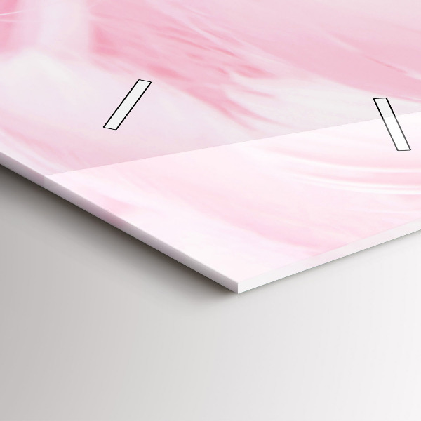 Reloj de vidrio vertical Abstracción pluma - espejomat.es