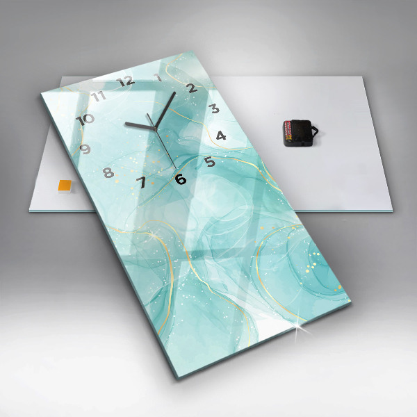 Reloj vertical Mármol abstracto - espejomat.es
