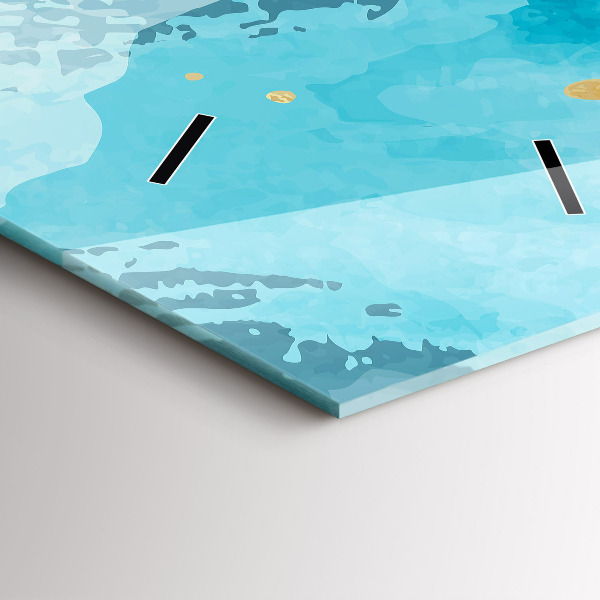 Reloj de vidrio vertical Pinceladas - espejomat.es