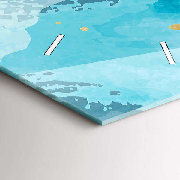 Reloj de vidrio vertical Pinceladas - espejomat.es