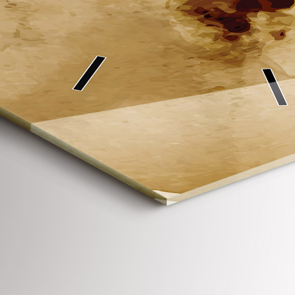 Reloj de cristal vertical Manchas abstracto - espejomat.es