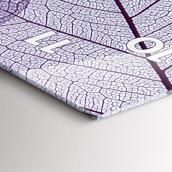 Reloj de cristal vertical Hojas - naturaleza - espejomat.es