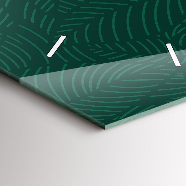 Reloj vertical Patrón de hojas - espejomat.es