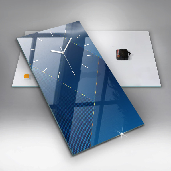 Reloj de vidrio vertical Abstracción ornamental - espejomat.es