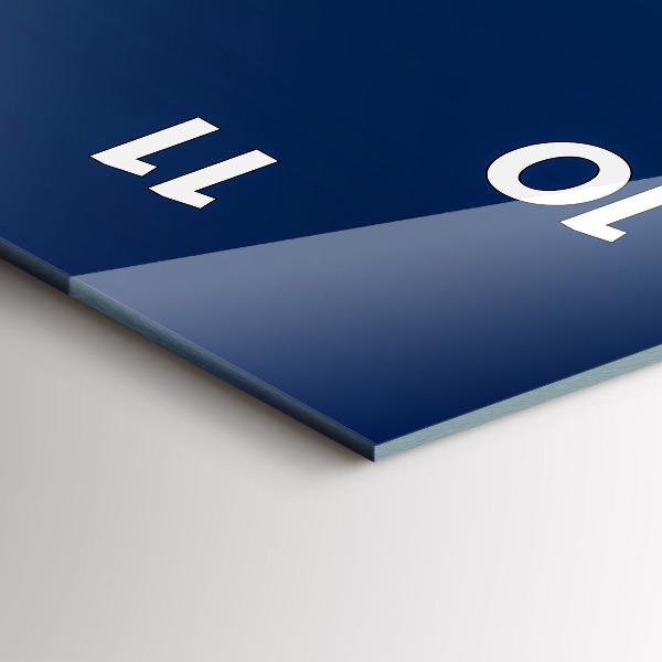 Reloj de vidrio vertical Abstracción ornamental - espejomat.es