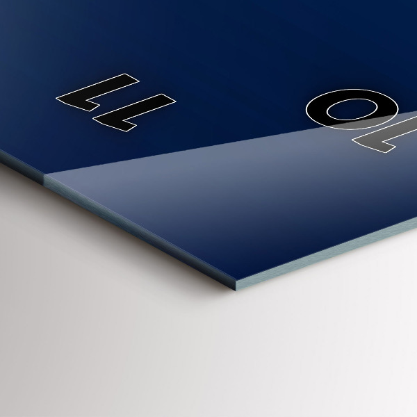 Reloj de vidrio vertical Abstracción ornamental - espejomat.es