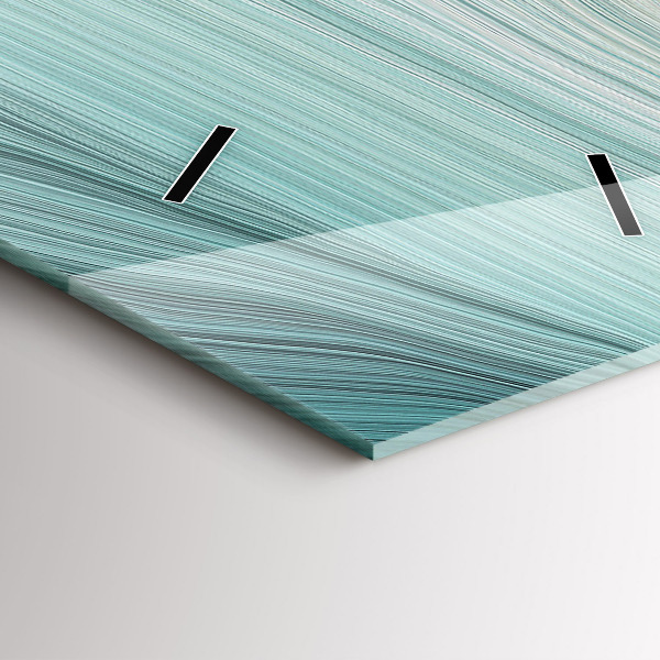 Reloj de vidrio vertical Abstracción ondulada - espejomat.es