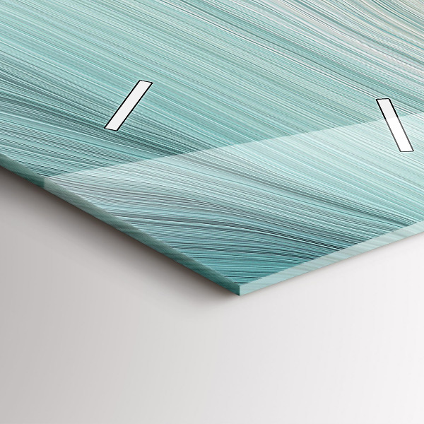 Reloj de vidrio vertical Abstracción ondulada - espejomat.es