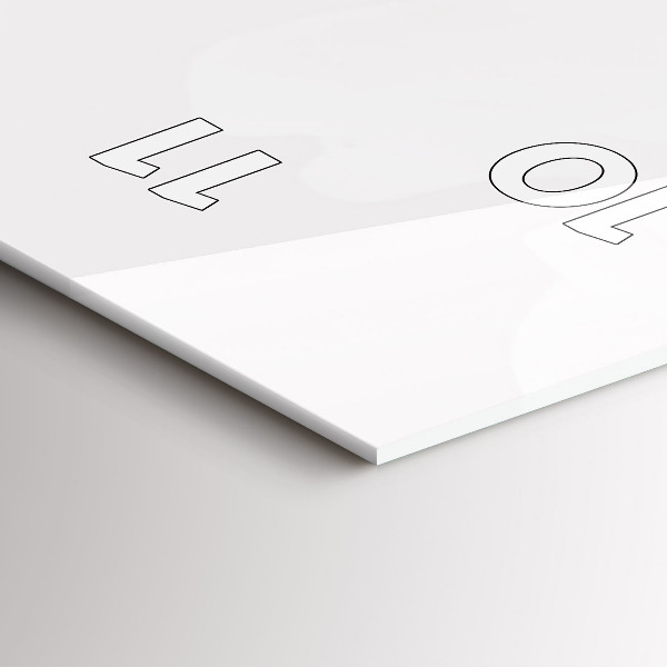 Reloj de cristal vertical Flores de peonía - espejomat.es