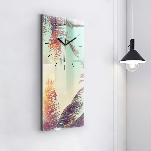 Reloj vertical Palmeras tropicales - espejomat.es