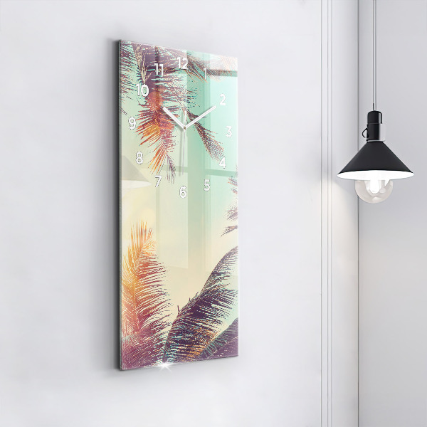 Reloj vertical Palmeras tropicales - espejomat.es