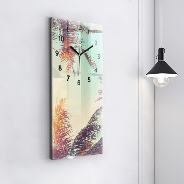Reloj vertical Palmeras tropicales - espejomat.es