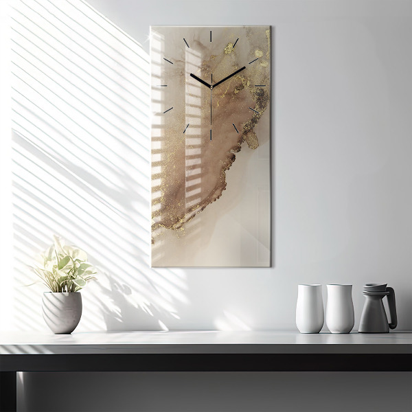 Reloj vertical Arte moderno beige - espejomat.es