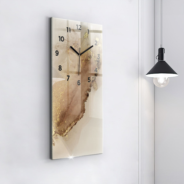 Reloj vertical Arte moderno beige - espejomat.es