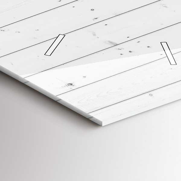 Reloj de cristal vertical Patrón de paneles de madera - espejomat.es