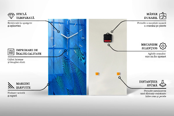 Reloj vertical Olas modernas - espejomat.es